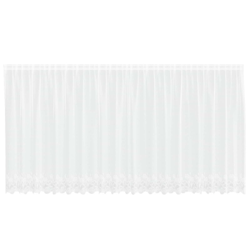 vidaXL Κουρτίνα Δαντέλας Λευκό 160 x 500 cm Πολυεστέρας