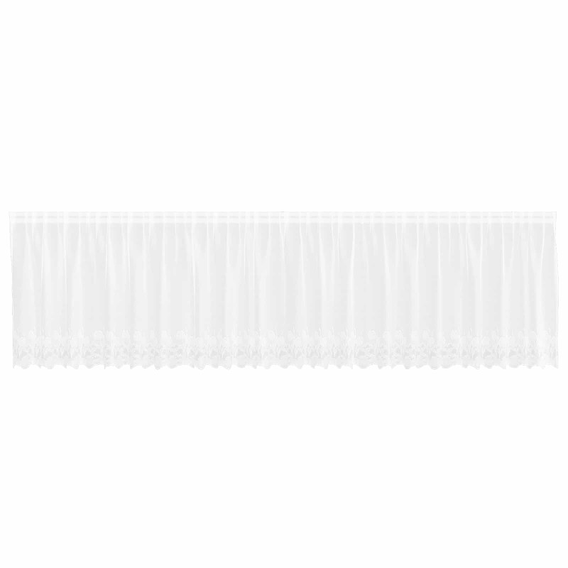 vidaXL Κουρτίνα Δαντέλας Λευκό 120 x 600 cm Πολυεστέρας