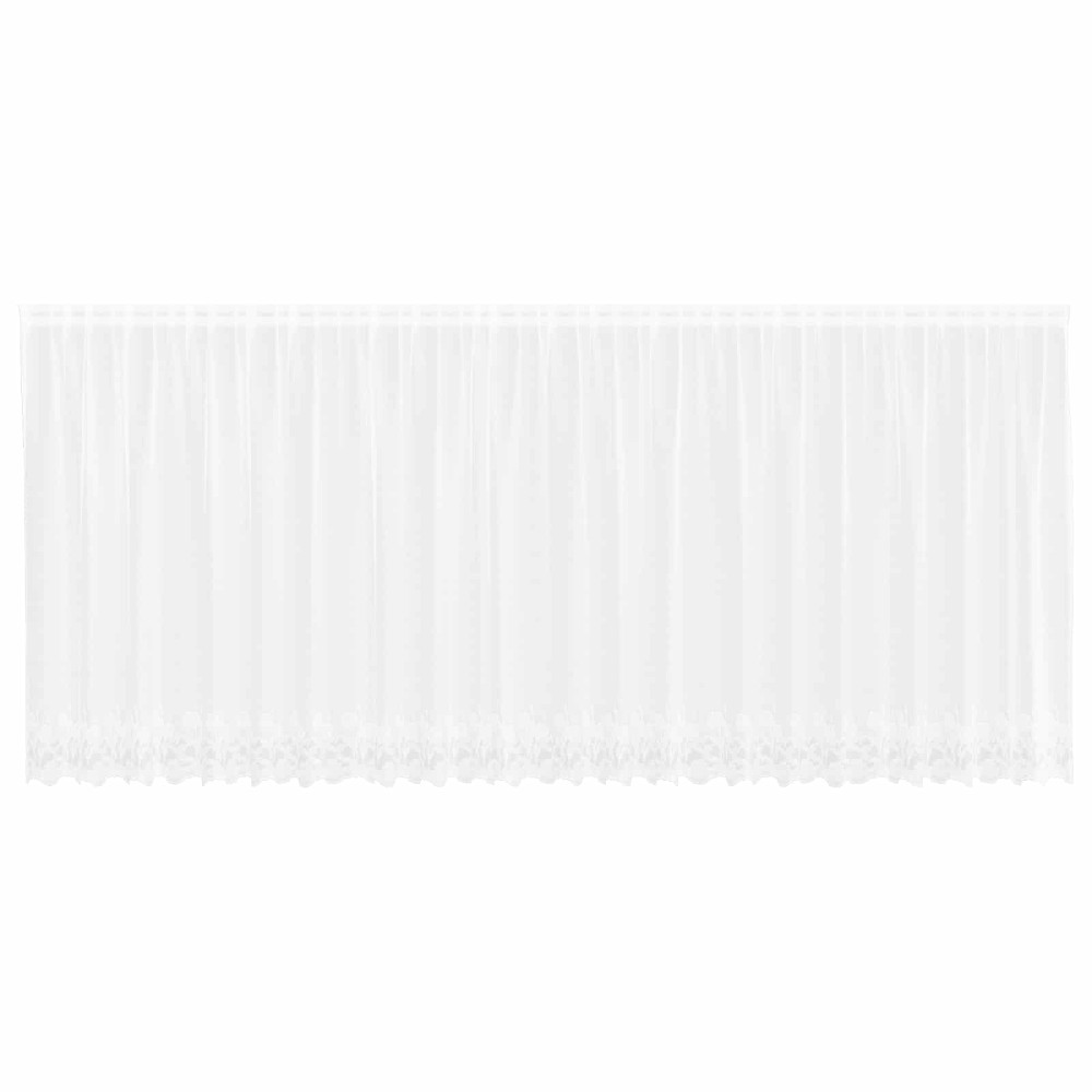 vidaXL Κουρτίνα Δαντέλας Λευκό 140 x 600 cm Πολυεστέρας