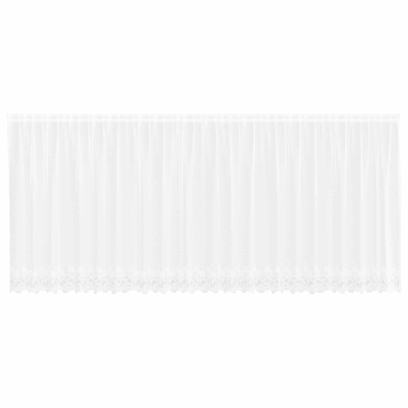 vidaXL Κουρτίνα Δαντέλας Λευκό 140 x 600 cm Πολυεστέρας
