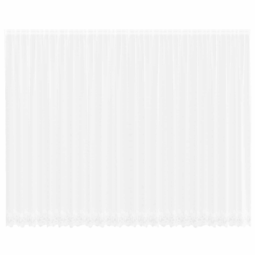 vidaXL Κουρτίνα Δαντέλας Λευκό 300 x 600 cm Πολυεστέρας