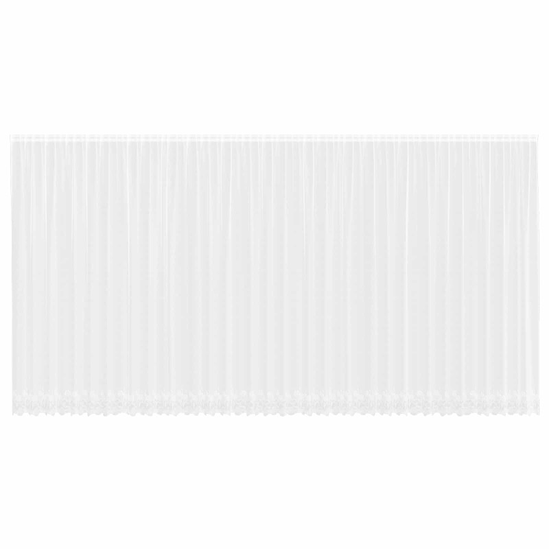 vidaXL Κουρτίνα Δαντέλας Λευκό 300 x 900 cm Πολυεστέρας