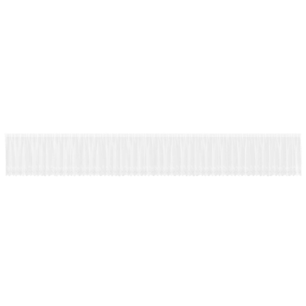 vidaXL Κουρτίνα Δαντέλας Λευκό 100 x 1200 cm Πολυεστέρας