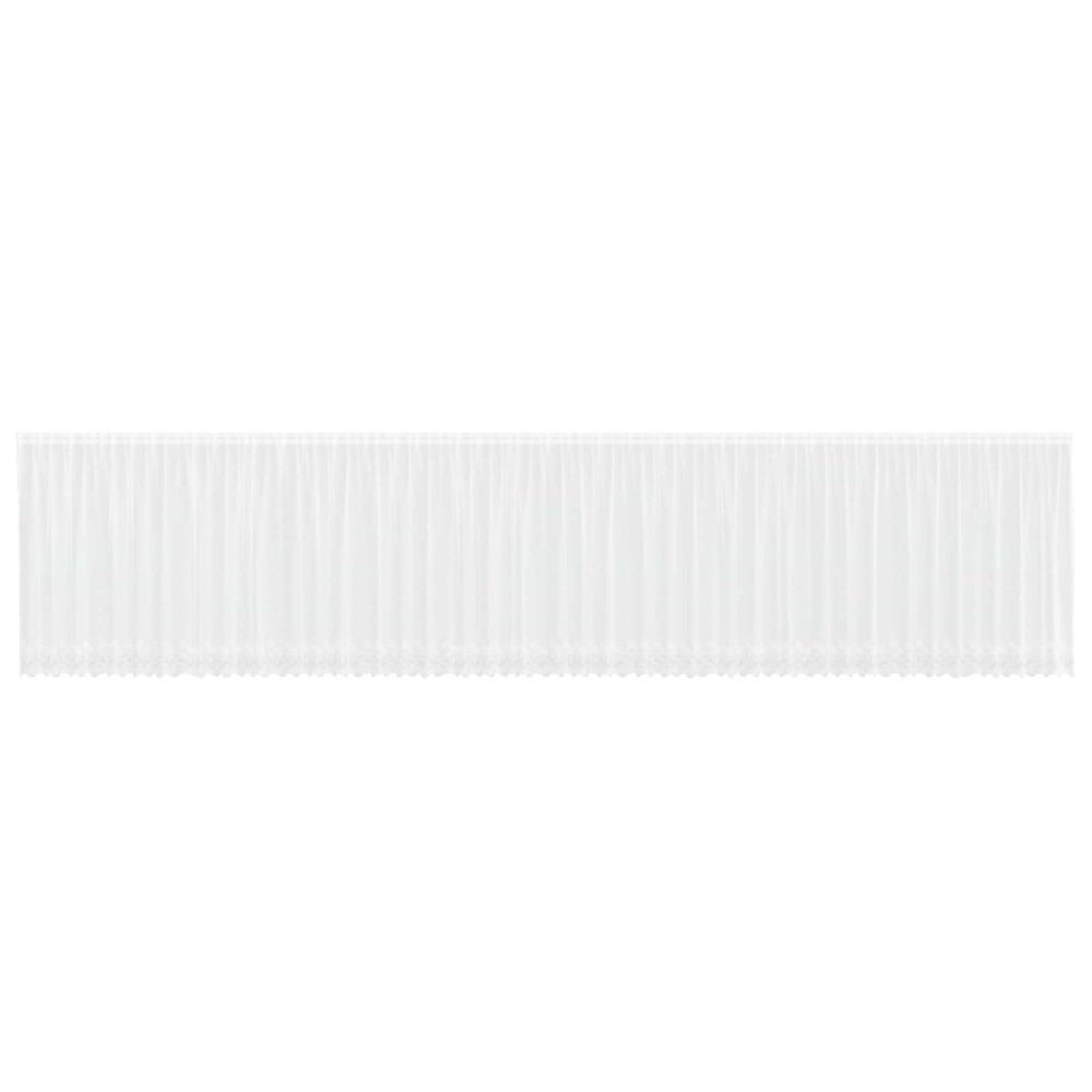 vidaXL Κουρτίνα Δαντέλας Λευκό 160 x 1200 cm Πολυεστέρας