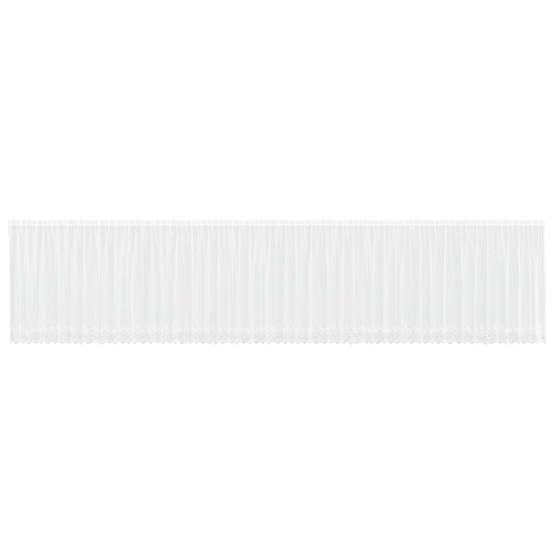 vidaXL Κουρτίνα Δαντέλας Λευκό 180 x 1200 cm Πολυεστέρας