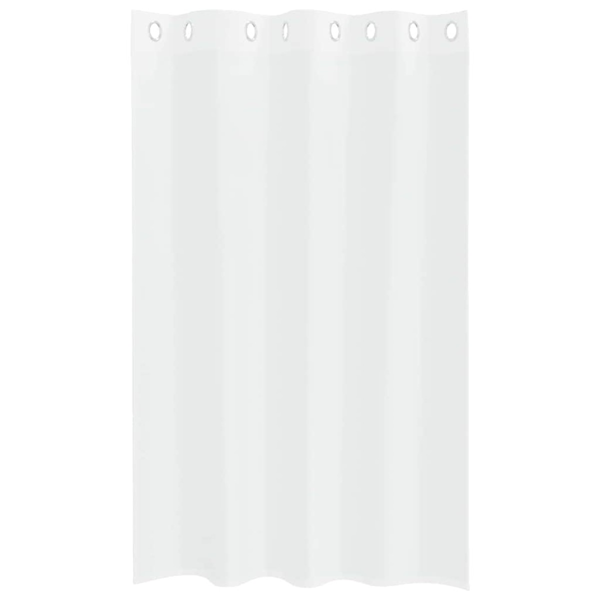 vidaXL Κουρτίνα βυσσινί 2 τμχ. Λευκό 175 x 140 εκ. Πολυεστέρας