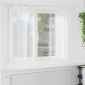 vidaXL Κουρτίνα βυσσινί 2 τμχ. Λευκό 175 x 140 εκ. Πολυεστέρας