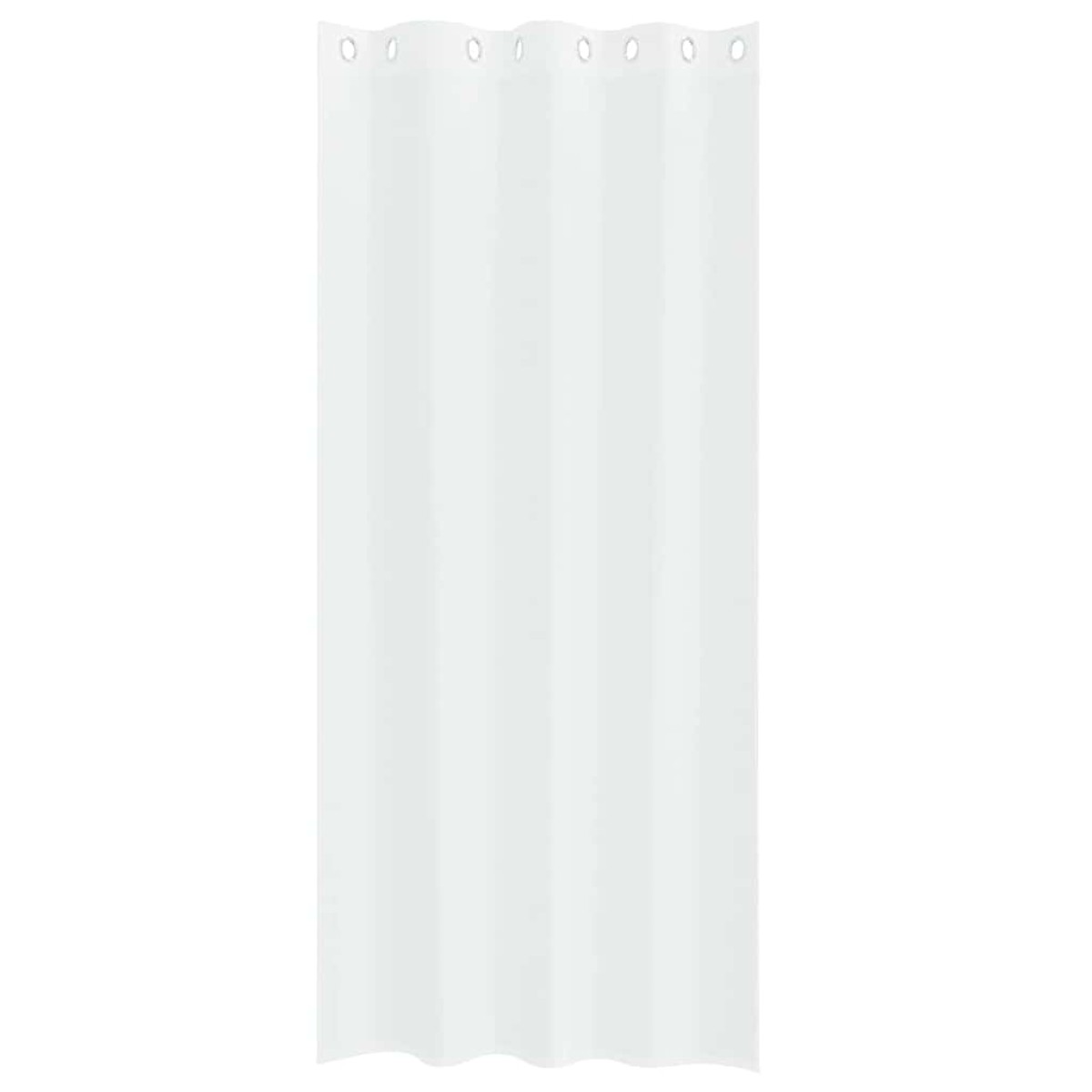 vidaXL Κουρτίνα βυσσινί 2 τμχ. Λευκό 225 x 140 εκ. Πολυεστέρας