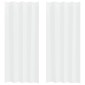 vidaXL Κουρτίνα βυσσινί 2 τμχ. Λευκό 245 x 140 εκ. Πολυεστέρας