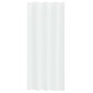 vidaXL Κουρτίνα βυσσινί 2 τμχ. Λευκό 245 x 140 εκ. Πολυεστέρας