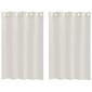vidaXL Κουρτίνα βυσσινί 2 τμχ. Κρεμ 140 x 140 cm Πολυεστέρας