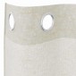 vidaXL Κουρτίνα βυσσινί 2 τμχ. Κρεμ 140 x 140 cm Πολυεστέρας
