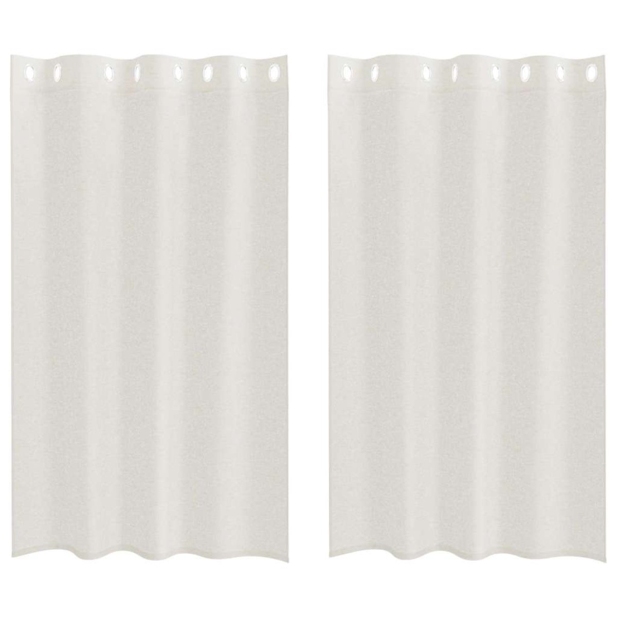 vidaXL Κουρτίνα βυσσινί 2 τμχ. Κρεμ 175 x 140 εκ. Πολυεστέρας