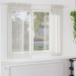 vidaXL Κουρτίνα βυσσινί 2 τμχ. Κρεμ 175 x 140 εκ. Πολυεστέρας