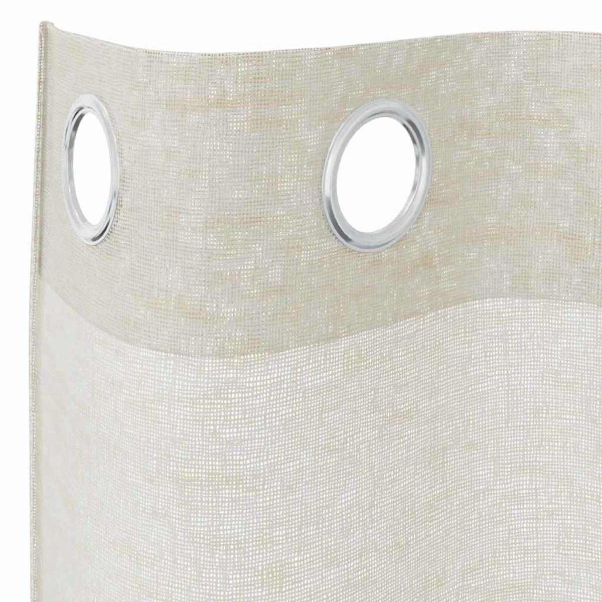 vidaXL Κουρτίνα βυσσινί 2 τμχ. Κρεμ 225 x 140 εκ. Πολυεστέρας