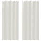 vidaXL Κουρτίνα βυσσινί 2 τμχ. Κρεμ 245 x 140 εκ. Πολυεστέρας