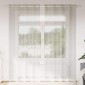 vidaXL Κουρτίνα βυσσινί 2 τμχ. Κρεμ 260 x 140 εκ. Πολυεστέρας