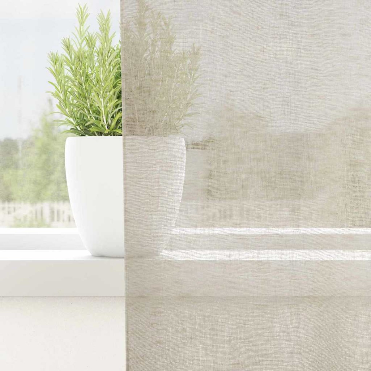 vidaXL Κουρτίνα βυσσινί 2 τμχ. Άμμος 140 x 140 cm Πολυεστέρας