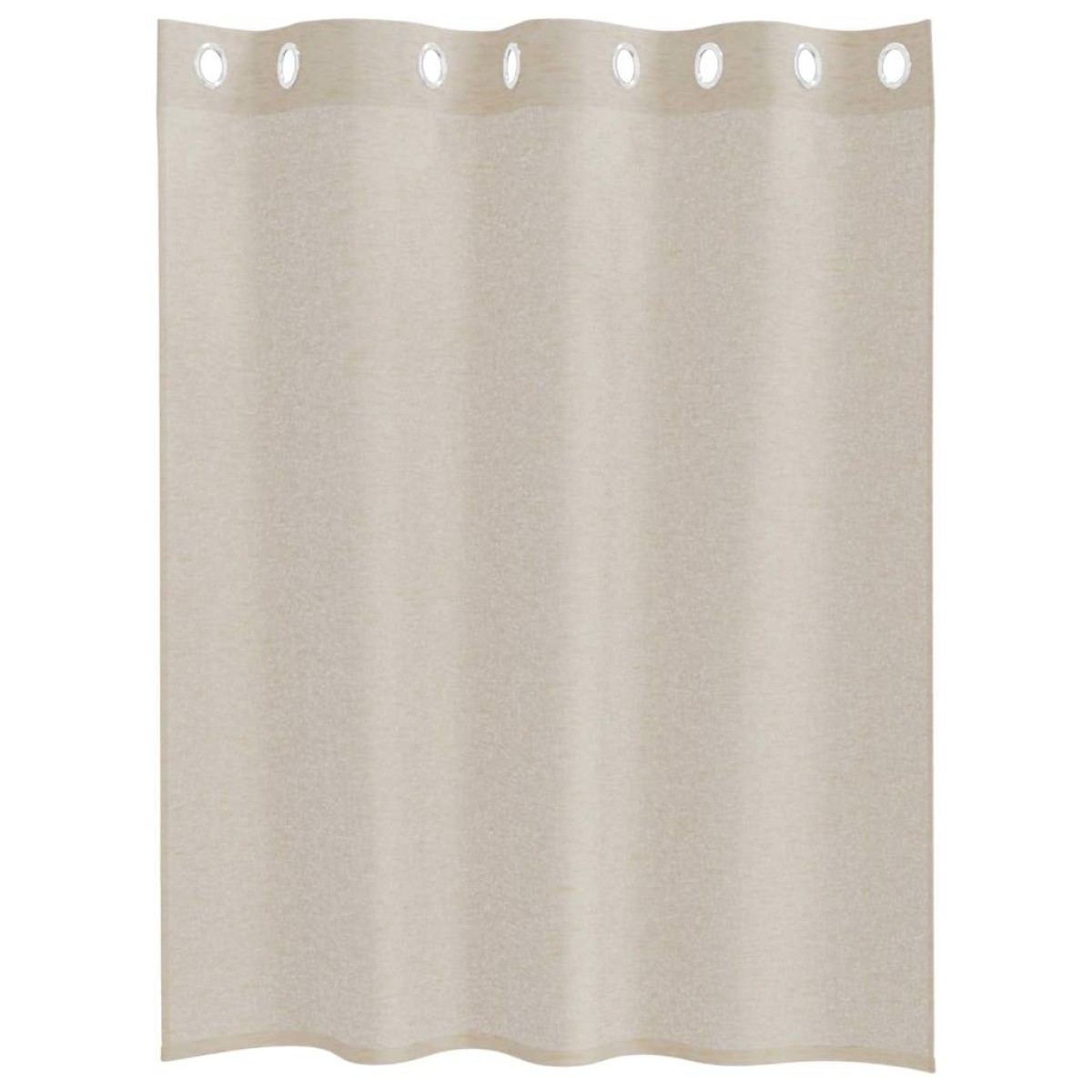 vidaXL Κουρτίνα βυσσινί 2 τμχ. Άμμος 140 x 140 cm Πολυεστέρας