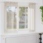 vidaXL Κουρτίνα βυσσινί 2 τμχ. Άμμος 175 x 140 εκ. Πολυεστέρας
