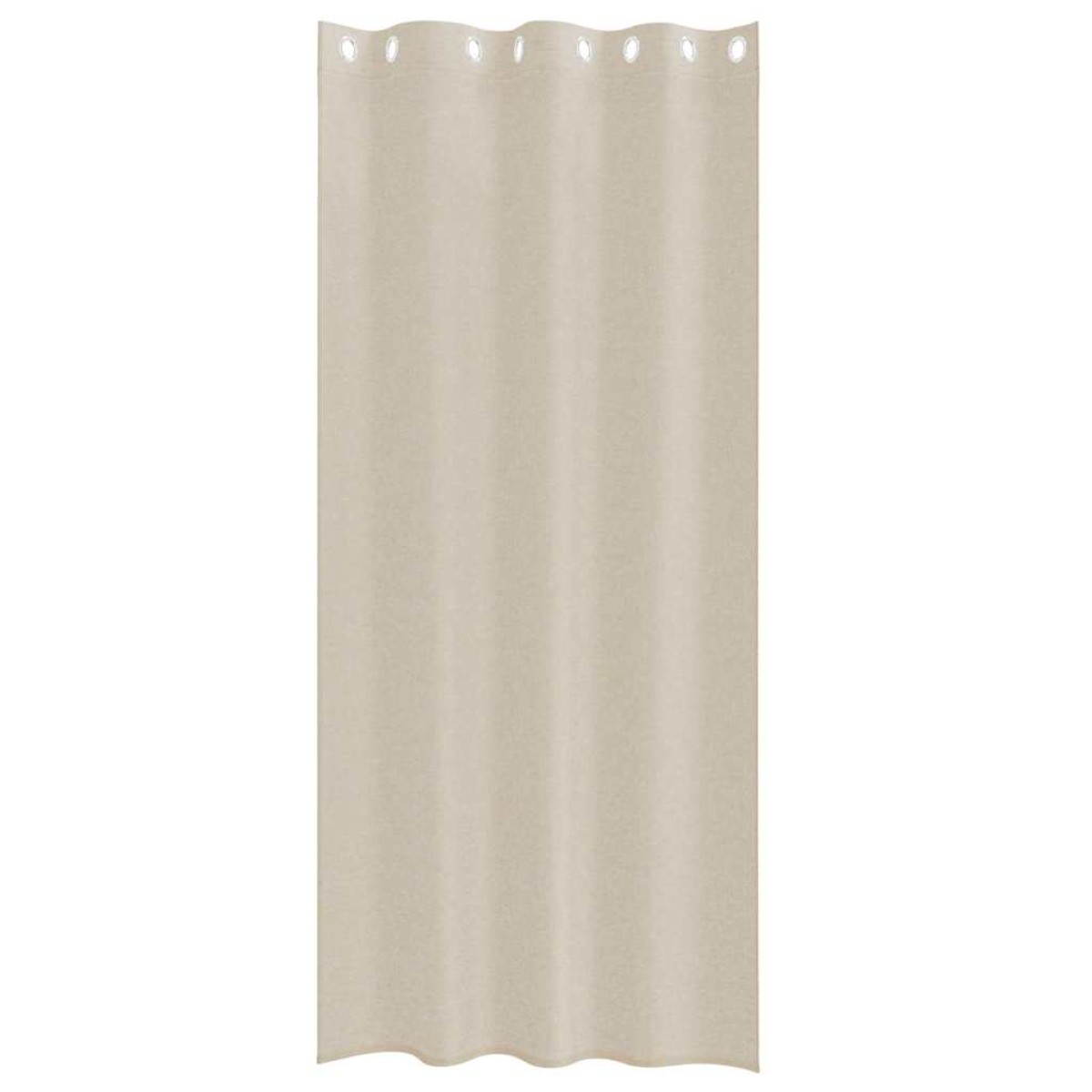 vidaXL Κουρτίνα βυσσινί 2 τμχ. Άμμος 225 x 140 εκ. Πολυεστέρας