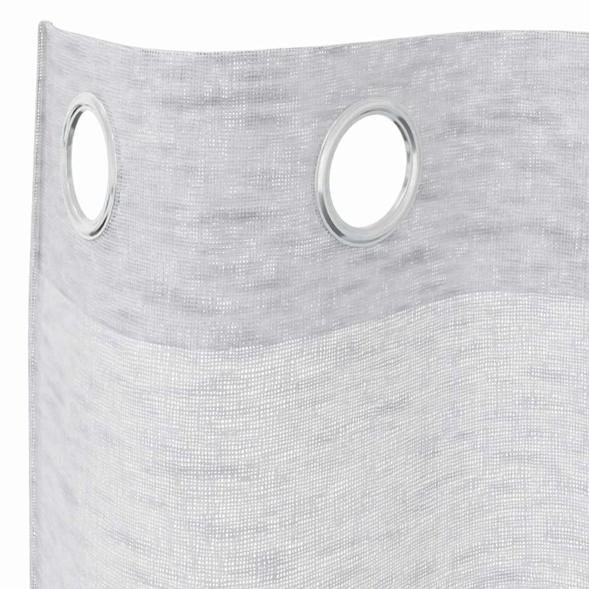 vidaXL Κουρτίνα βυσσινί 2 τμχ. Ανοιχτό γκρι 140 x 140 cm Πολυεστέρας