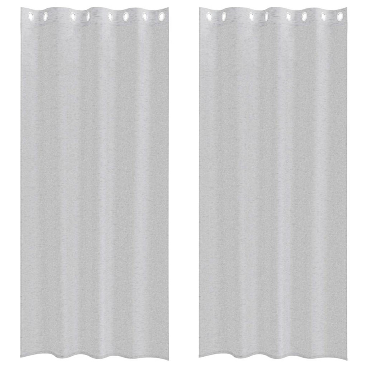 vidaXL Κουρτίνα βυσσινί 2 τμχ. Ανοιχτό γκρι 245 x 140 εκ. Πολυεστέρας