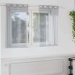 vidaXL Κουρτίνα βυσσινί 2 τμχ. Σκούρο Γκρι 140 x 140 cm Πολυεστέρας