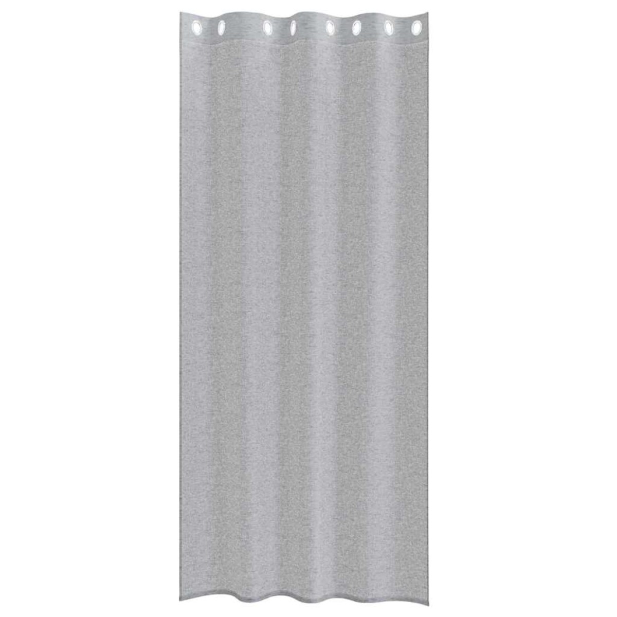 vidaXL Κουρτίνα βυσσινί 2 τμχ. Σκούρο Γκρι 260 x 140 εκ. Πολυεστέρας