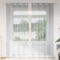 vidaXL Κουρτίνα βυσσινί 2 τμχ. Σκούρο Γκρι 260 x 140 εκ. Πολυεστέρας