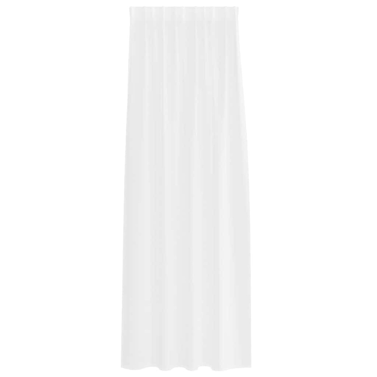 vidaXL Κουρτίνα βυσσινί 2 τμχ. Λευκό 245 x 140 εκ. Πολυεστέρας