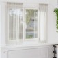 vidaXL Κουρτίνα βυσσινί 2 τμχ. Κρεμ 175 x 140 εκ. Πολυεστέρας
