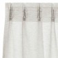 vidaXL Κουρτίνα βυσσινί 2 τμχ. Κρεμ 225 x 140 εκ. Πολυεστέρας