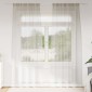 vidaXL Κουρτίνα βυσσινί 2 τμχ. Κρεμ 260 x 140 εκ. Πολυεστέρας