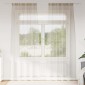 vidaXL Κουρτίνα βυσσινί 2 τμχ. Άμμος 245 x 140 εκ. Πολυεστέρας