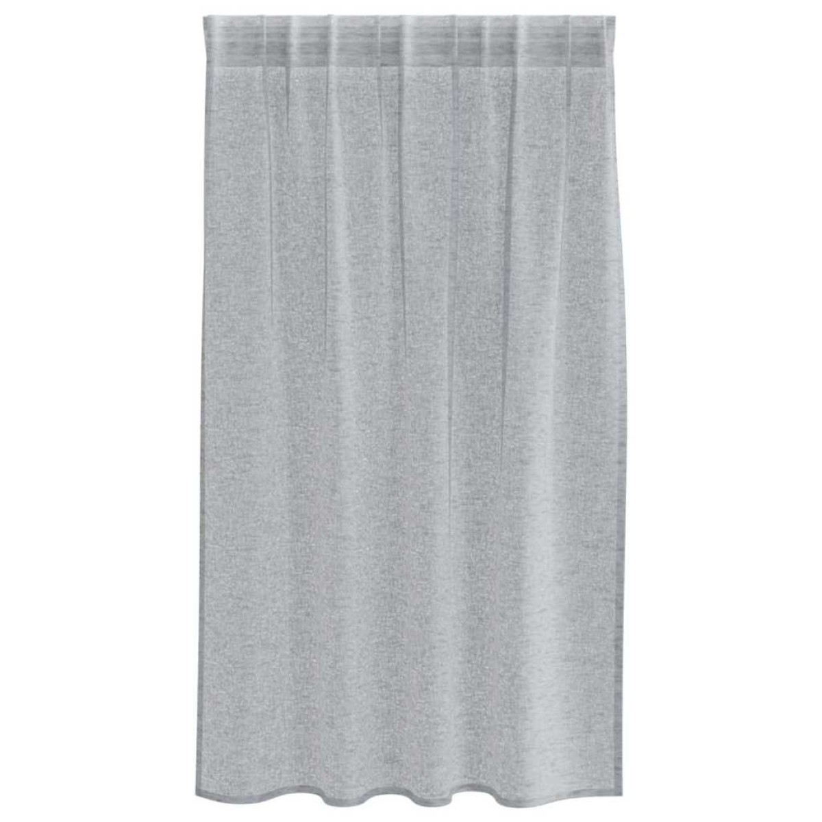 vidaXL Κουρτίνα βυσσινί 2 τμχ. Σκούρο Γκρι 140 x 140 cm Πολυεστέρας