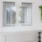 vidaXL Κουρτίνα βυσσινί 2 τμχ. Σκούρο Γκρι 140 x 140 cm Πολυεστέρας