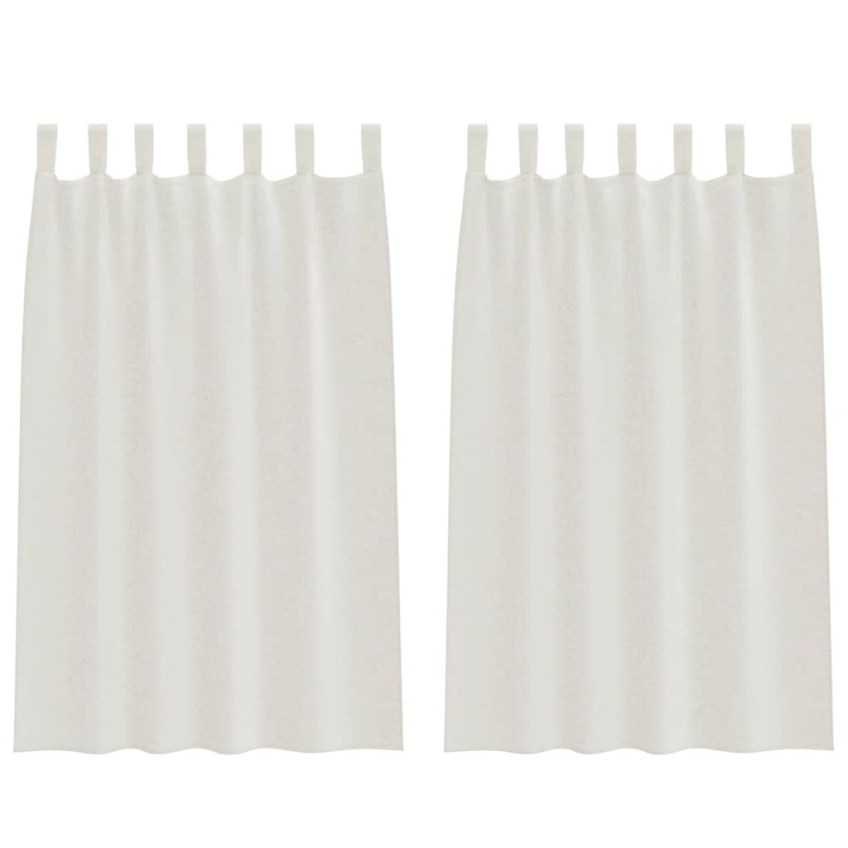 vidaXL Κουρτίνα βυσσινί 2 τμχ. Κρεμ 175 x 140 εκ. Πολυεστέρας
