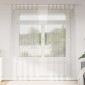 vidaXL Κουρτίνα βυσσινί 2 τμχ. Κρεμ 225 x 140 εκ. Πολυεστέρας