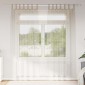 vidaXL Κουρτίνα βυσσινί 2 τμχ. Άμμος 245 x 140 εκ. Πολυεστέρας