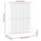 vidaXL Οθόνη Ιδιωτικότητας Καφέ 79,5 x 50 x 110 εκ.