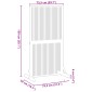 vidaXL Οθόνη Ιδιωτικότητας Καφέ 79,5 x 50 x 150 εκ.