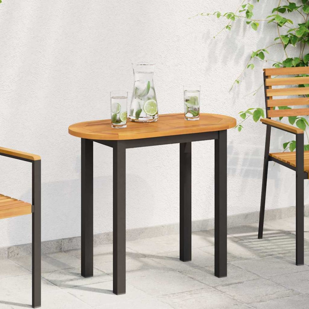 vidaXL Καπάκι τραπεζιού Φυσικό Λάδι 80 x 40 x 2 cm Στερεό Ξύλο Ακακίας