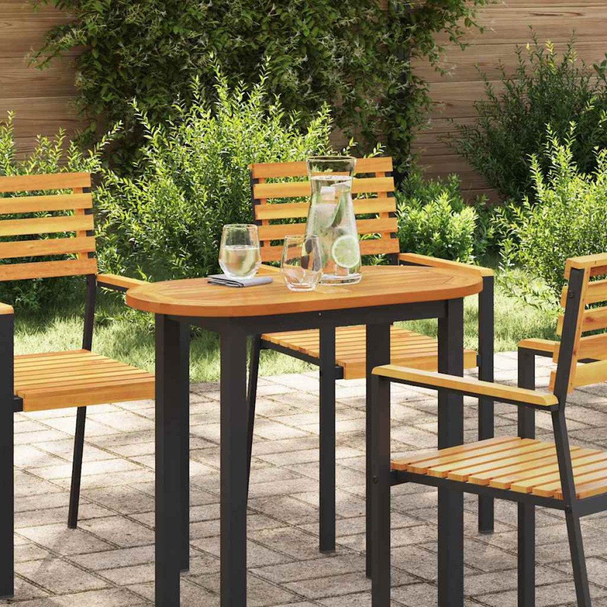 vidaXL Καπάκι τραπεζιού Φυσικό Λάδι 80 x 40 x 2 cm Στερεό Ξύλο Ακακίας
