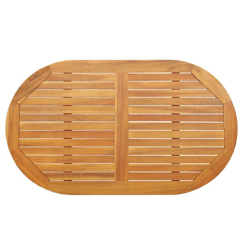 vidaXL Καπάκι τραπεζιού Φυσικό Λάδι 120 x 70 x 2 εκ.