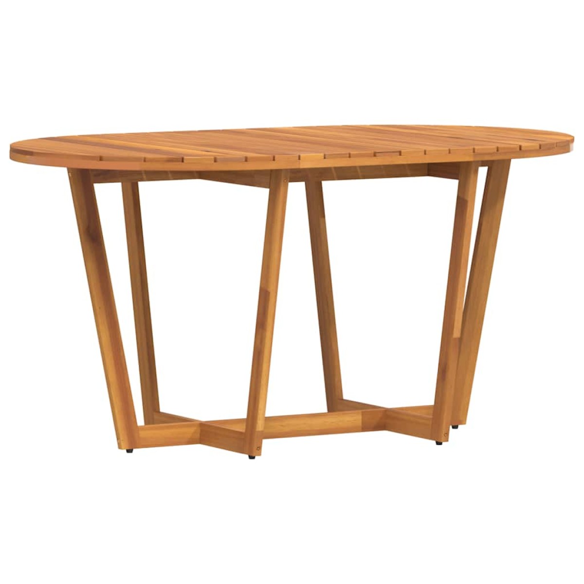 vidaXL Τραπεζαρία Κήπου Οβάλ 150 x 90 x 75 εκ. από Μασίφ Ξύλο Ακακίας