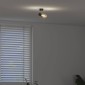 vidaXL Σποτ οροφής με προβολείς Μαύρο 6,5 x 6 x 11,5 εκ Μέταλλο
