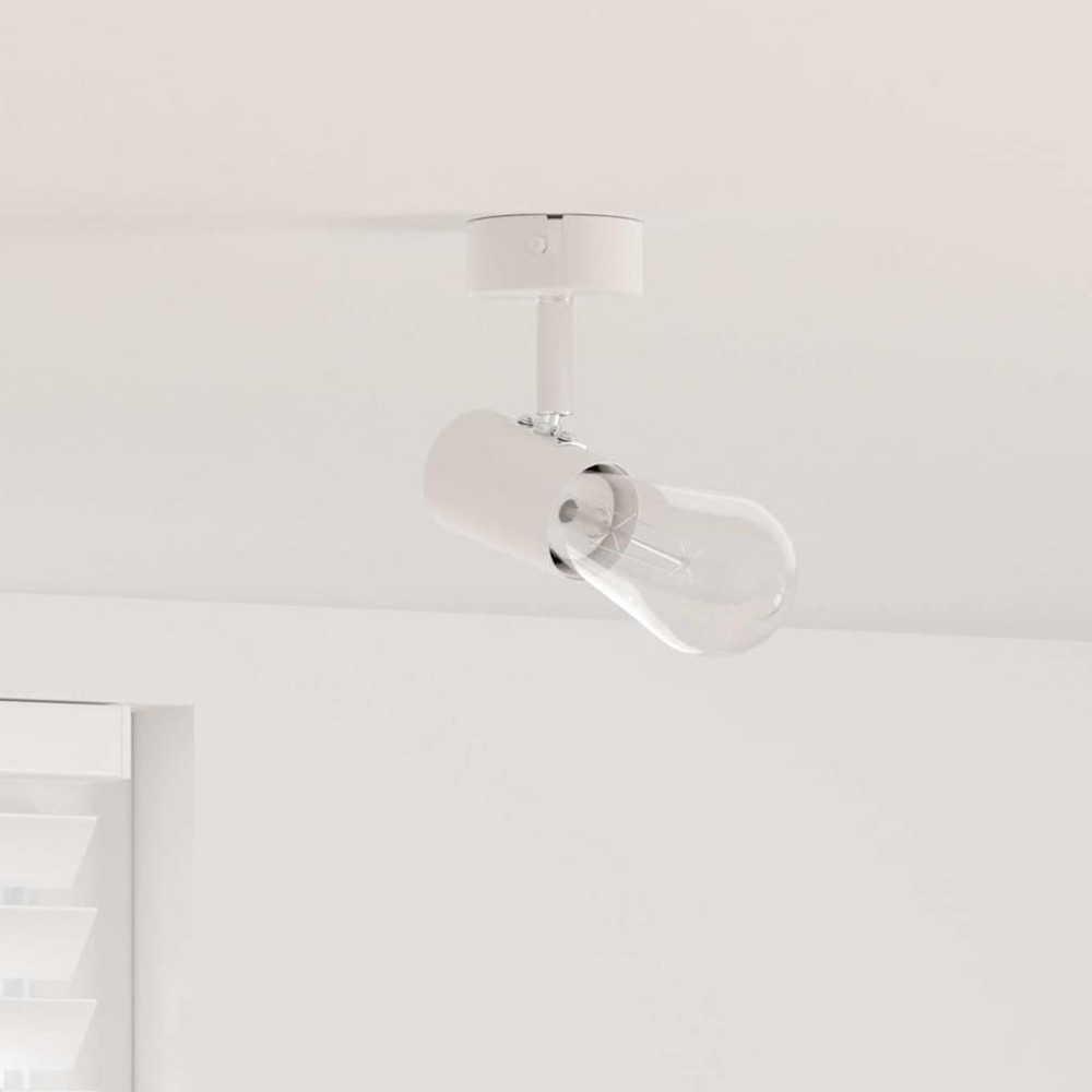 vidaXL Σποτ οροφής με προβολείς Λευκό 6,5 x 6 x 11,5 εκ Μέταλλο