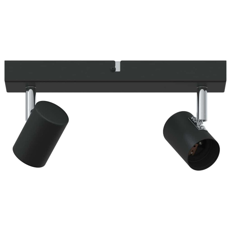 vidaXL Σποτ οροφής με προβολείς Μαύρο 26 x 6,5 x 11,5 εκ Μέταλλο