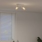 vidaXL Σποτ οροφής με προβολείς Λευκό 26 x 6,5 x 11,5 εκ Μέταλλο